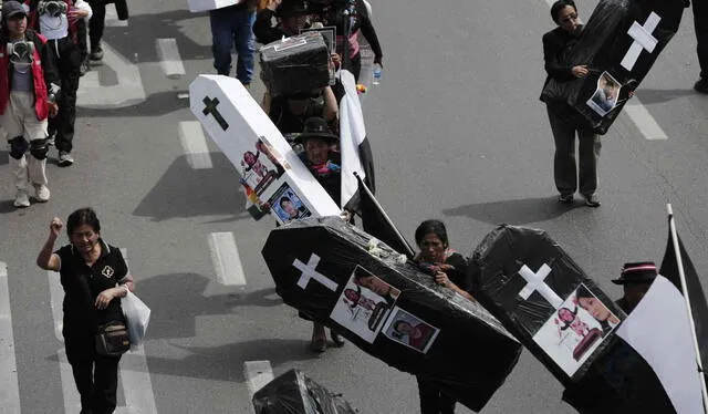  Familiares de víctimas organizaron 'Marcha fúnebre' para este 28 de julio. Foto: Sebastián Blanco / LR 