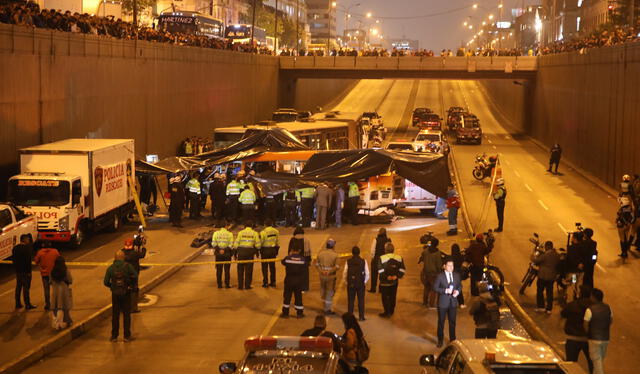 Fiscalía inicia investigación preliminar y levantamiento de cadáveres tras el accidente en Dos de Mayo.   