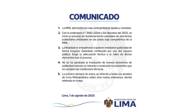 La Municipalidad de Lima emitió un comunicado tras lo dicho por el alcalde de Ate, Franco Vidal. Foto: Facebook de MML   