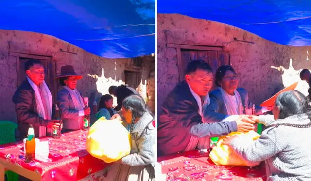 El humilde regalo fue recibido con gran entusiasmo por la pareja en el Cusco. Foto: composición LR/ TikTok/ @jorddynoticias2 El humilde regalo fue recibido con gran entusiasmo por la pareja en el Cusco. Foto: composición LR/ TikTok/ @jorddynoticias2