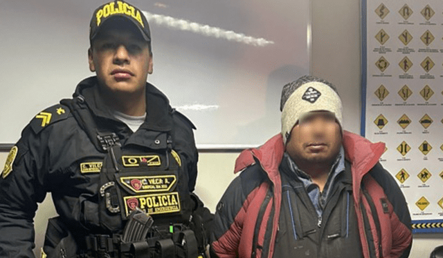 Efectivos de la Policía Nacional lograron detener a Berly Aracayo Pacco (46), acusado por el presunto delito de homicidio culposo. Foto: PNP Efectivos de la Policía Nacional lograron detener a Berly Aracayo Pacco (46), acusado por el presunto delito de homicidio culposo. Foto: PNP