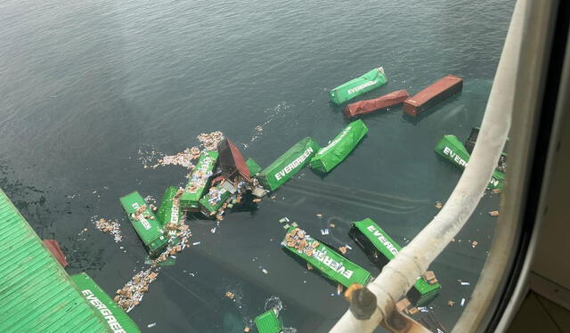 Contenedores de Ever Lunar no estaban asegurados porque se encontraba realizando operaciones en el terminal de DP World.   