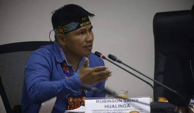  El Apu Robinson Sandi comentó que tras los resultados de pruebas toxicológicas, el Estado no promovió el tratamiento para las personas afectadas. Foto: Sebastián Blanco / La República   