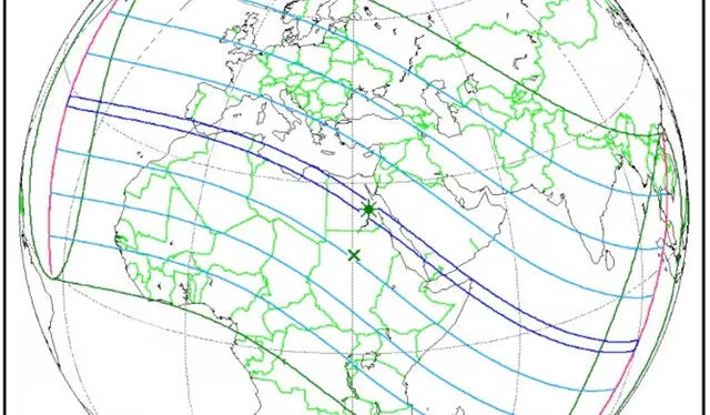  El eclipse tendrá una duración de 6 minutos y 23 segundos. Foto: NASA   