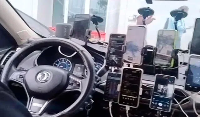 En lugar de sentirse estresado por algún robo ante el gran número de aparatos móviles, el hombre mostró una actitud relajada y divertida frente a la situación. Foto: composición LR/ TikTok/ @da.wilmer En lugar de sentirse estresado por algún robo ante el gran número de aparatos móviles, el hombre mostró una actitud relajada y divertida frente a la situación. Foto: composición LR/ TikTok/ @da.wilmer