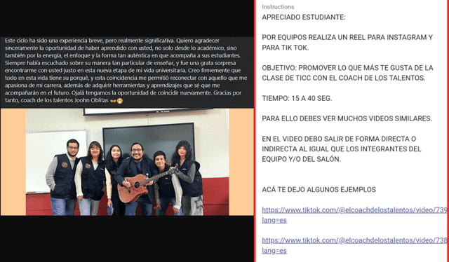 Denuncian que Oblitas pedía a sus alumnos calificar de positivas sus clases a cambio de puntos extras.    