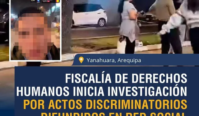 Fiscalía de Derechos Humanos inicia investigación por actos discriminatorios difundidos en red social. Foto: Fiscalía Fiscalía de Derechos Humanos inicia investigación por actos discriminatorios difundidos en red social. Foto: Fiscalía