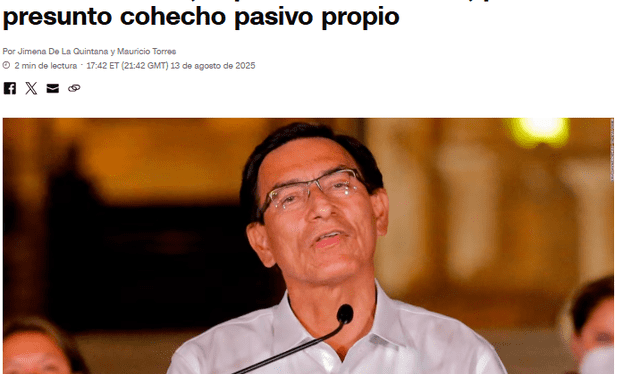 Vizcarra será recluido en el penal de Barbadillo. Foto: CNN Vizcarra será recluido en el penal de Barbadillo. Foto: CNN