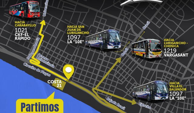  Atu implementa servicio para trasladar a asistentes al concierto de Trueno desde Costa 21. Foto: ATU   