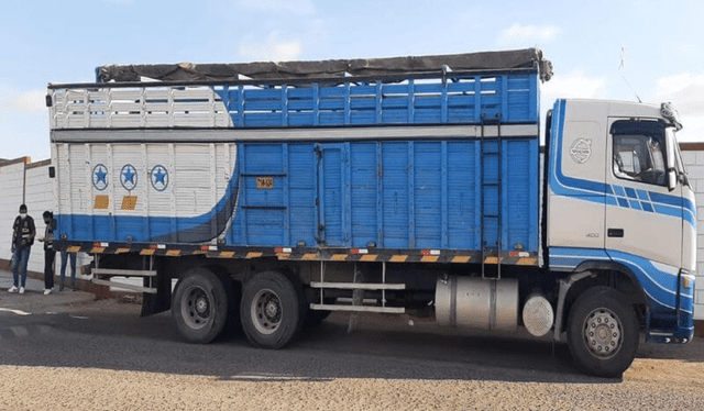 La Policía detiene a los presuntos delincuentes en Chancay y rescatan el camión para devolvérselo al dueño. Foto: Diario Sin Fronteras    