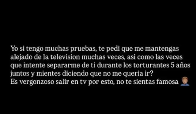  El mensaje de 'Youna' en su cuenta de Instagram. Foto: IG - Youna   