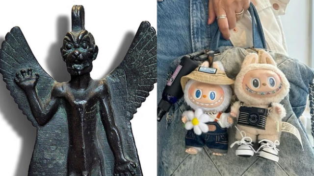  Las muñecas Labubu han sido vinculadas con la figura de Pazuzu por usuarios de las redes. Foto: Captura   