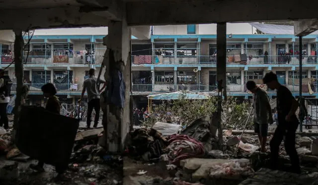  Colegio destruido en Gaza. Fuente: Reuters 