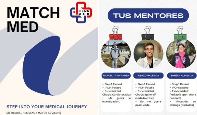 El material y contacto puedes encontrarlo en Instagram como 'matchmedperu'. Foto: Composición LR