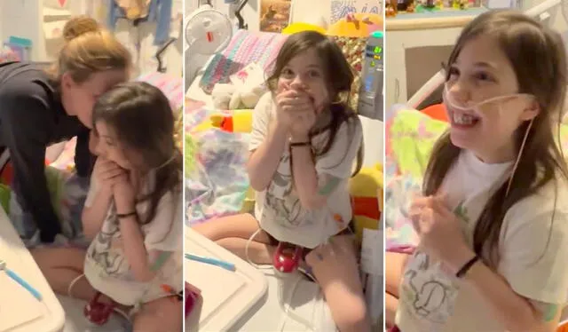  Ava Cooper se enteró que había un donante de corazón. Fuente: Hospital&nbsp;<br>Cleveland Clinic Children's    