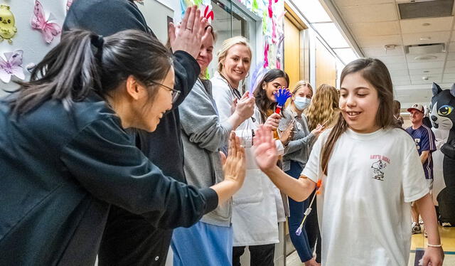  Ava Cooper salió del hospital luego de ocho meses en recuperación. Fuente: Hospital&nbsp;<br>Cleveland Clinic Children's    