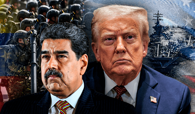 La administración Trump incrementó la presión militar sobre el régimen de Maduro en Venezuela. Foto: Composición LR/AFP La administración Trump incrementó la presión militar sobre el régimen de Maduro en Venezuela. Foto: Composición LR/AFP