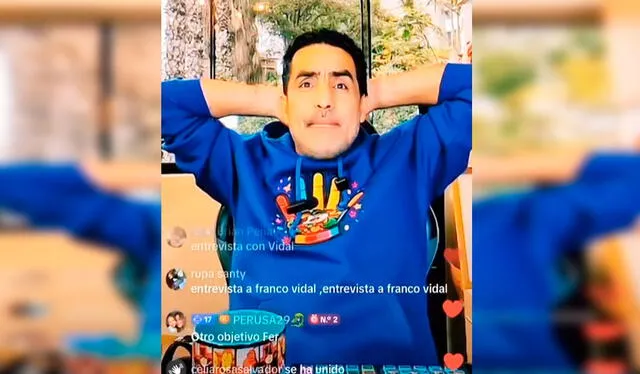  Franco Vidal ha sido acusado de enviar amenazas a reporteros tras sus entrevistas.Foto: composición LR/ TikTok / @clipvidal   