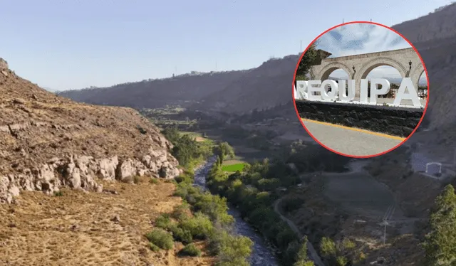 El puente partirá desde la parte alta del Santuario de la Virgen de Chapi. Foto: Composición LR<br><br> El puente partirá desde la parte alta del Santuario de la Virgen de Chapi. Foto: Composición LR<br><br>