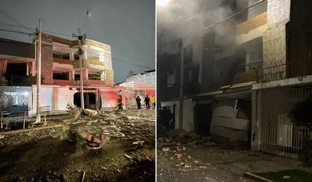  Explosivo destruyó tres pisos de la vivienda ubicada en la urbanización Las Quintanas.   