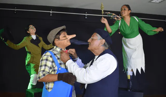 En esta puesta en escena, Gepetto, un maestro carpintero, cumplirá su sueño de dar vida a Pinocho, una historia mágica que muestra las tradiciones peruanas. Foto: difusión.   