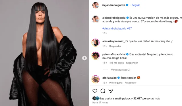 Alejandra Baigorria vía Instagram.