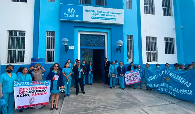  Médicos y enfermeras de Lambayeque paralizaron sus labores y exigen cumplimiento de pactos. Créditos: Emmanuel Moreno / La República.<br><br>    