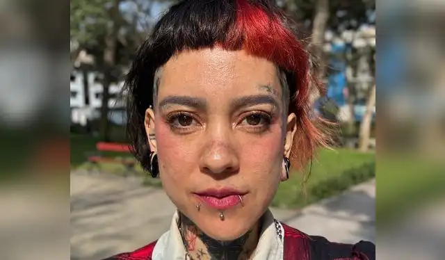 Diana Foronda, cantante de rock e ícono del heavy metal femenino en Perú.   