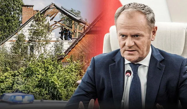  El primer ministro de Polonia Donald Tusk advirtió que se trata de una "provocación sin precedentes" contra la soberanía. Foto: composición LR/AFP   