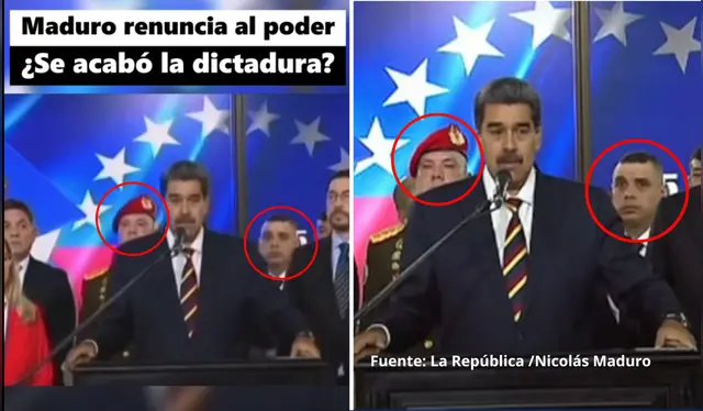 Video Falso / Video compartido por La República en 2024. En ambos se puede apreciar los mismos elementos   