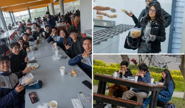  Así festejó San Marcos el emblemático pan con chicharrón. Foto: Composición LR/UNMSM   