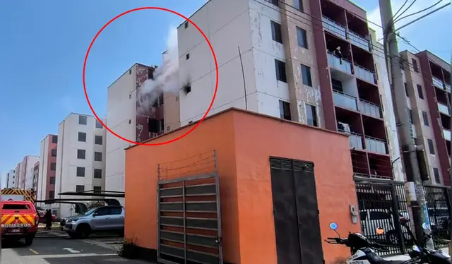  Incendio causó gran alarma entre los moradores. Créditos: Emmanuel Moreno / La República.<br><br>    