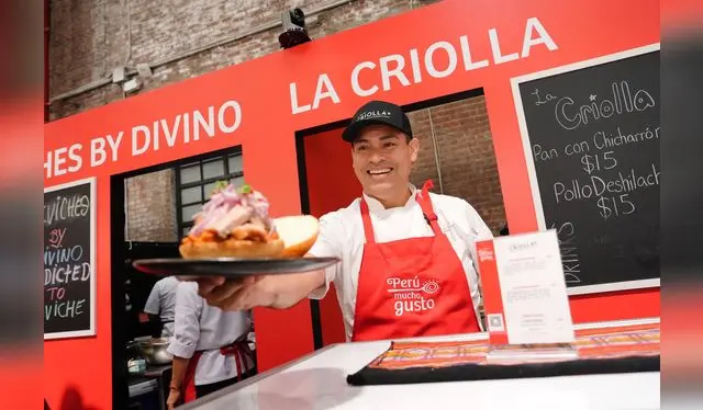 Ricardo Echevarría en la feria gastronómica 'Perú Mucho Gusto' en Nueva York. Foto: PromPerú   