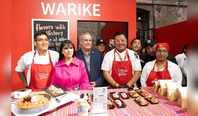Yuki Nakandakari en la feria 'Perú Mucho Gusto' de PromPerú en Nueva York. Foto: PromPerú   