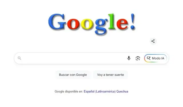 Homenaje de Google que combina su estilo clásico junto con su nueva apuesta: la búsqueda IA. Foto: Captura Homenaje de Google que combina su estilo clásico junto con su nueva apuesta: la búsqueda IA. Foto: Captura