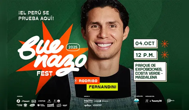 'Buenazo Fest' contará con la presencia de Rodrigo Fernandini. Foto: difusión.   