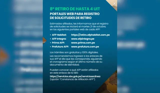 Comunicado de la Asociación de AFP   