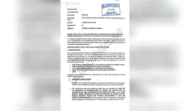 Ciudadano denuncia a alcalde de Andahuaylas por el presunto delito de lavado de activos, en el que estaría involucrada su madre y hermana. Foto: La República.   