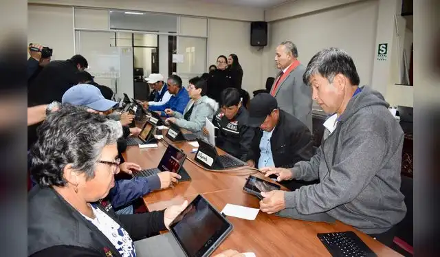 El presidente de la Corte, Ricardo Sáenz, destacó la importancia del sistema para una justicia eficiente e inclusiva. Fuente: Difusión.   