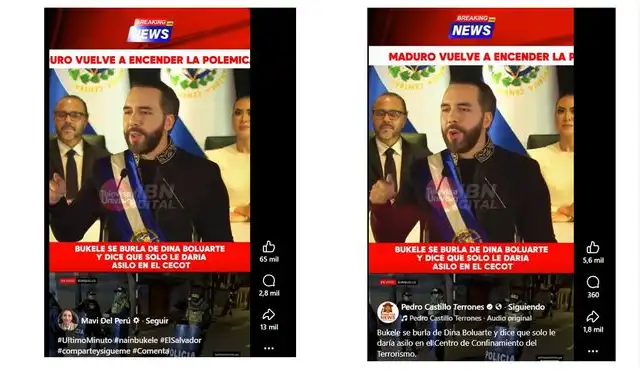 <em> Publicaciones desinformativas por las redes sociales de Facebook. Foto: capturas de pantalla</em>   