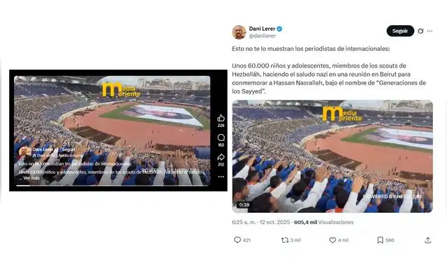 <em> Publicaciones desinformativas por las redes sociales de Facebook y X. Foto: capturas de pantalla</em>   