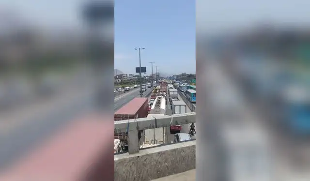 Tráfico en Vía de Evitamiento. Foto: Difusión   