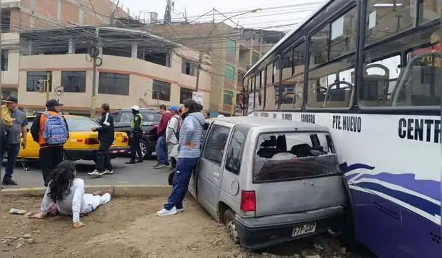 Accidente en El Agustino. Foto: difusión   