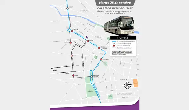 Desvíos anunciados por la ATU.    Desvíos anunciados por la ATU.