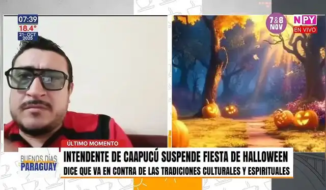 Autoridad defendió prohibición de Halloween en la localidad de Caapucú. Foto: NPY   