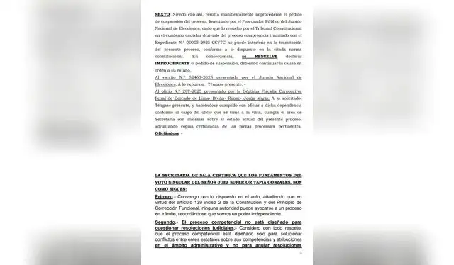 El Poder Judicial resuelve que la sentencia del TC contradice la Ley y la Constitución