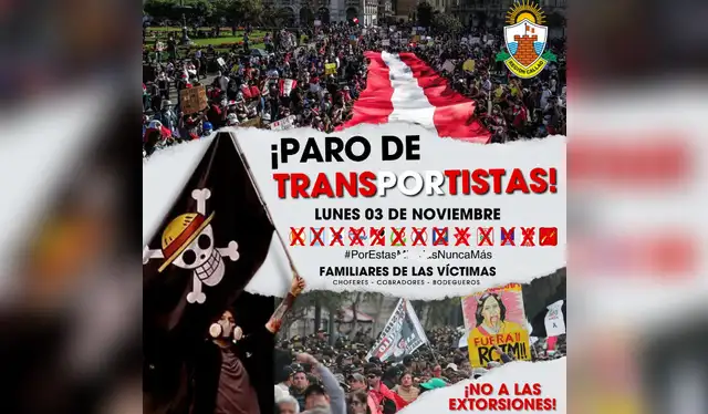 Los transportistas en el Callao convocan al paro un día antes de la otra paralización programada para el martes.   