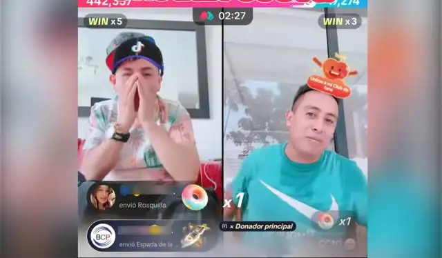 Batalla de TikTok superó los 500.000 puntos. Foto: TikTok    