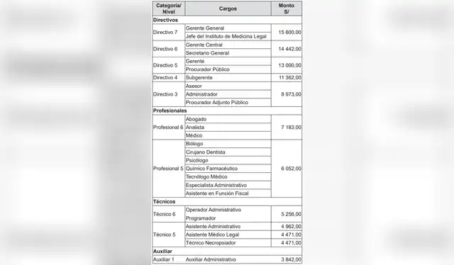 Actualización de la escala salarial para trabajadores del Ministerio Público. | Foto: El Peruano Actualización de la escala salarial para trabajadores del Ministerio Público. | Foto: El Peruano