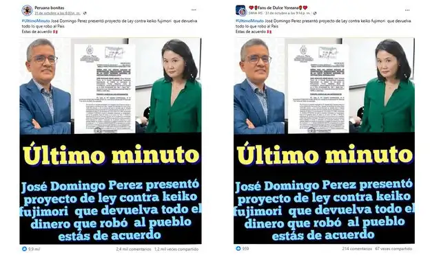 <em> Publicaciones desinformativas por las red social de Facebook. Foto: capturas de pantalla</em> <em> Publicaciones desinformativas por las red social de Facebook. Foto: capturas de pantalla</em>